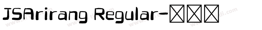 JSArirang Regular字体转换